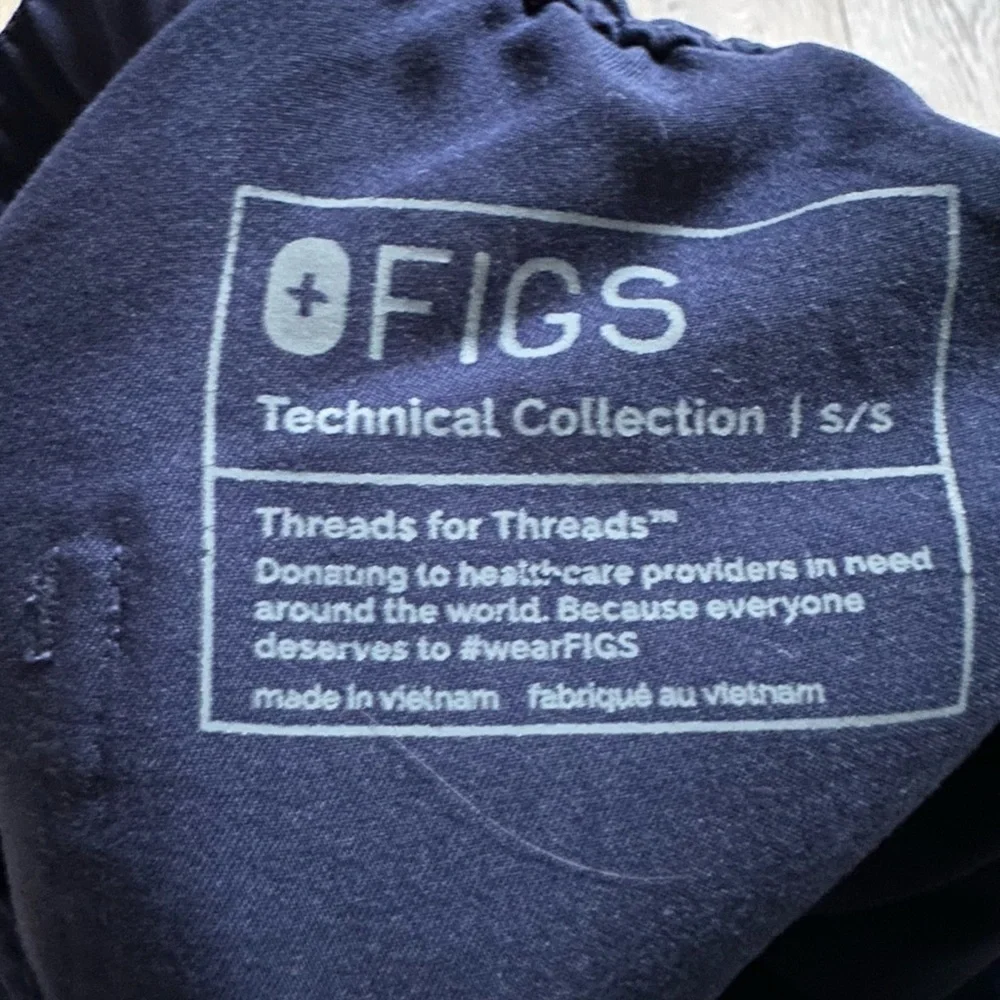 Figs Technical Collection Blue Jogger Pants with Elastic Cuffs Size Small